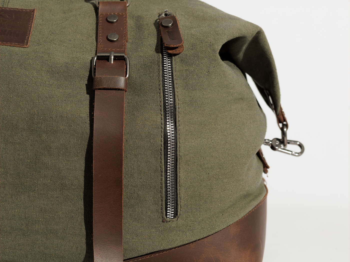 Vintage Travel Bag “ Duffle Bag “ – Army