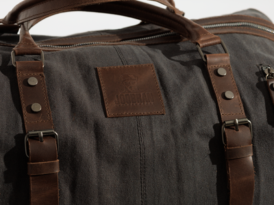 Vintage Travel Bag “ Duffle Bag “ – Dark Grey