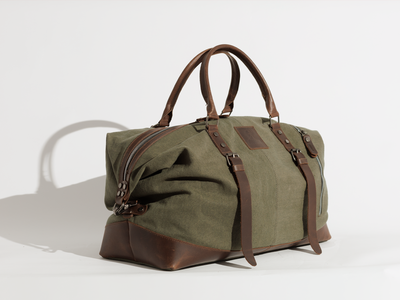 Vintage Travel Bag “ Duffle Bag “ – Army