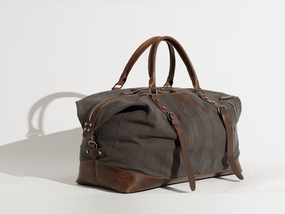 Vintage Travel Bag “ Duffle Bag “ – Dark Grey