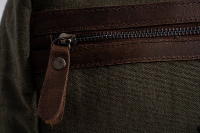 Randel waxed canvas backpack – Army