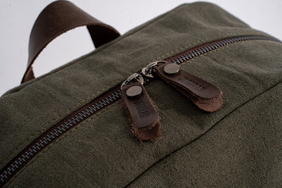 Randel waxed canvas backpack – Army