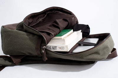 Randel waxed canvas backpack – Army