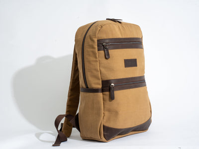 Randel waxed canvas backpack – Tan