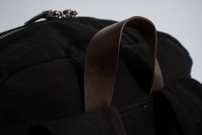 Randel waxed canvas backpack – Black