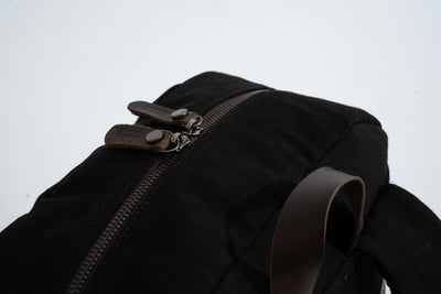 Randel waxed canvas backpack – Black