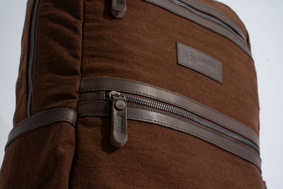 Randel waxed canvas backpack – Rust