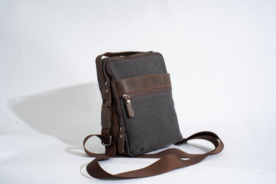 Multi-Pocket shoulder bag – Dark Grey