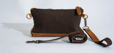 Joobran’s minimalist clutch – Dark Brown