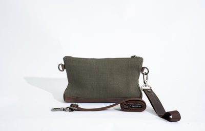 Joobran’s minimalist clutch – Army