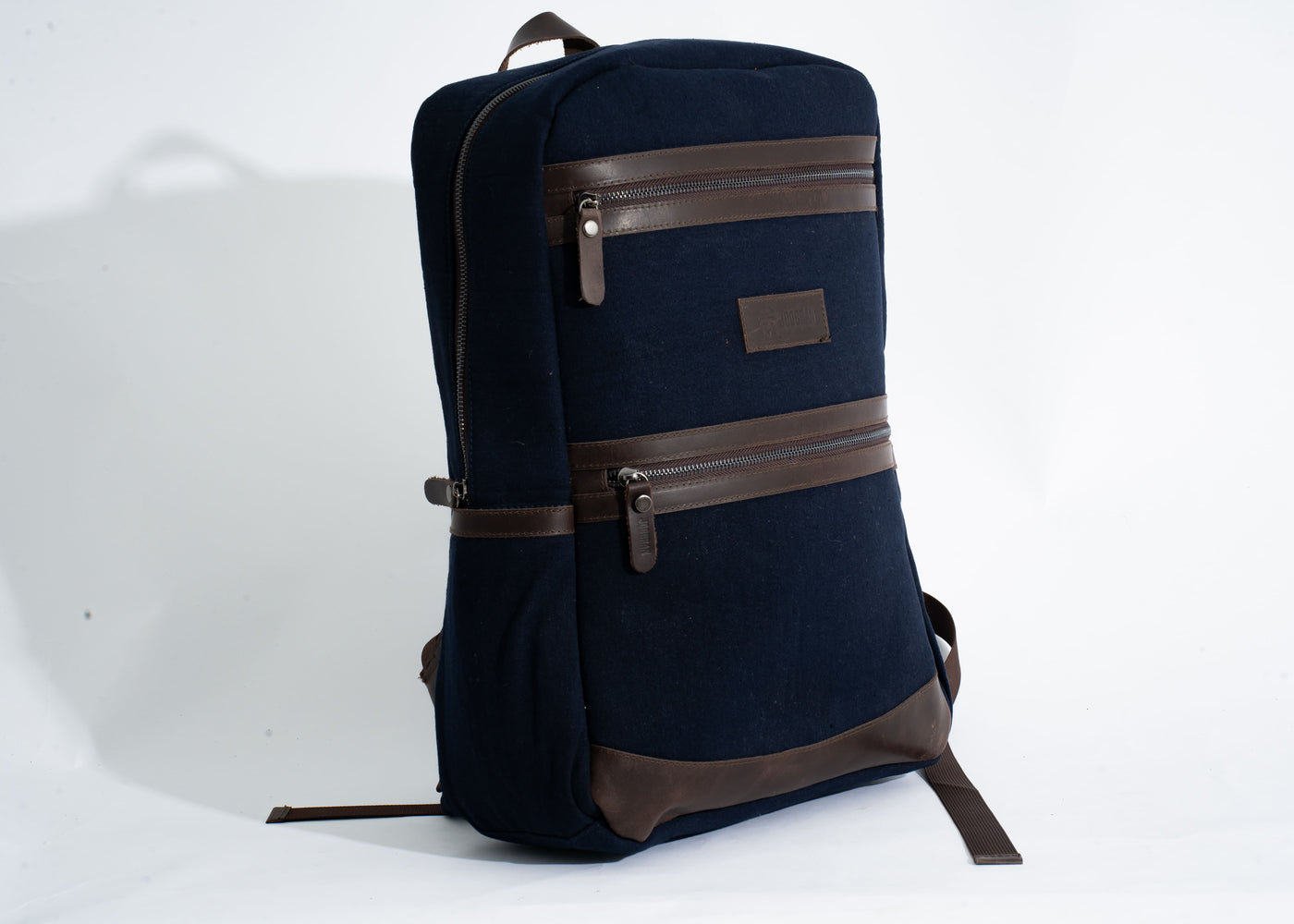 Randel waxed canvas backpack – Navy Blue