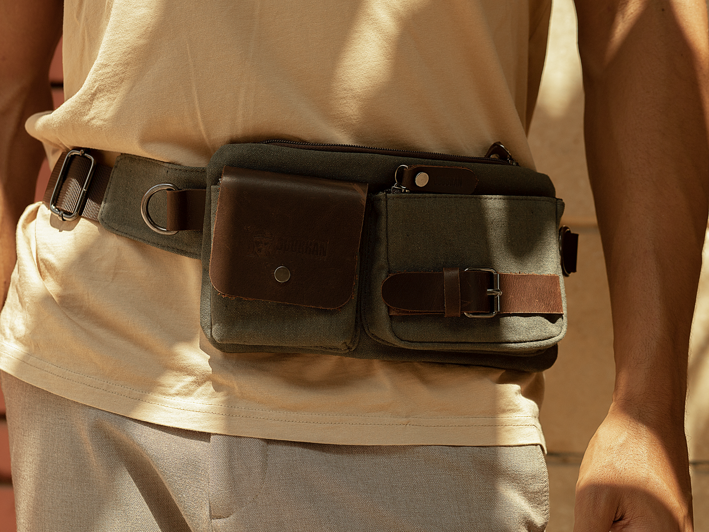 Vintage Waist Bag “ Fanny Pack “ – Army