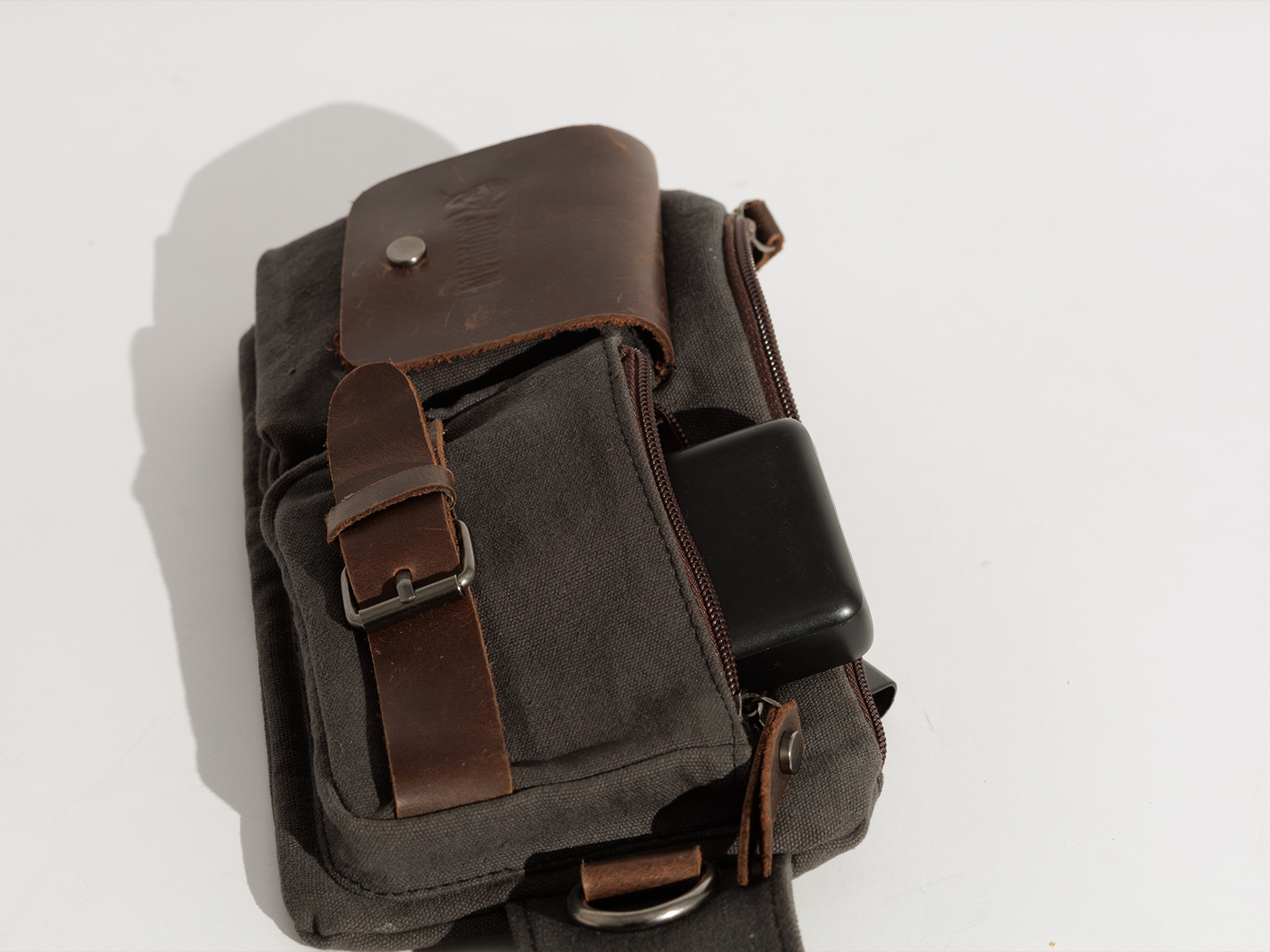 Vintage Waist Bag “ Fanny Pack “ – Dark Grey