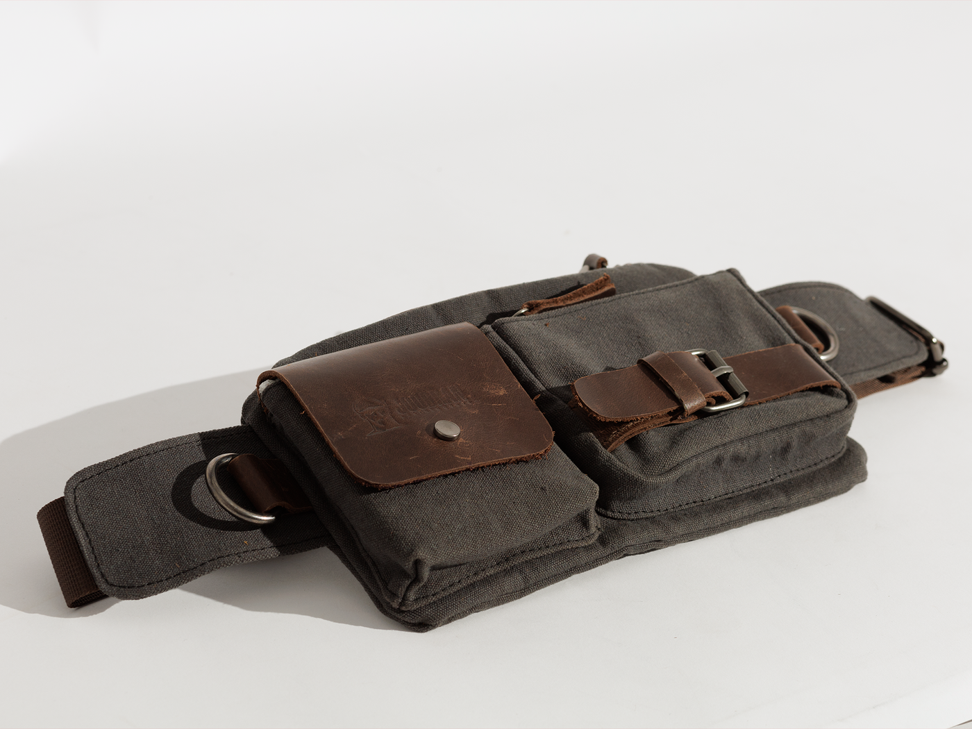 Vintage Waist Bag “ Fanny Pack “ – Dark Grey